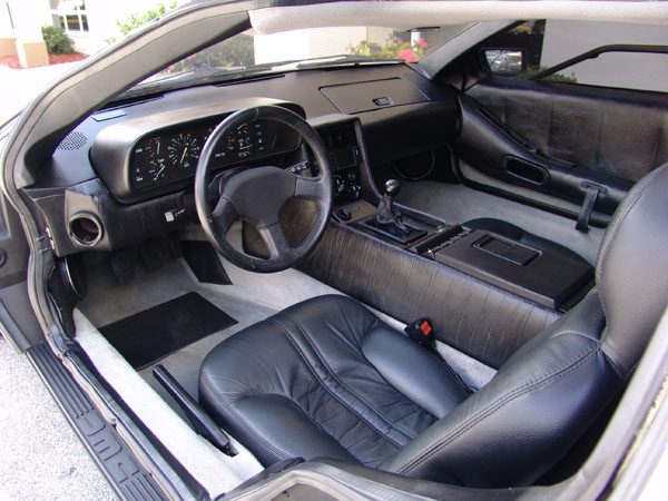 delorean black interior